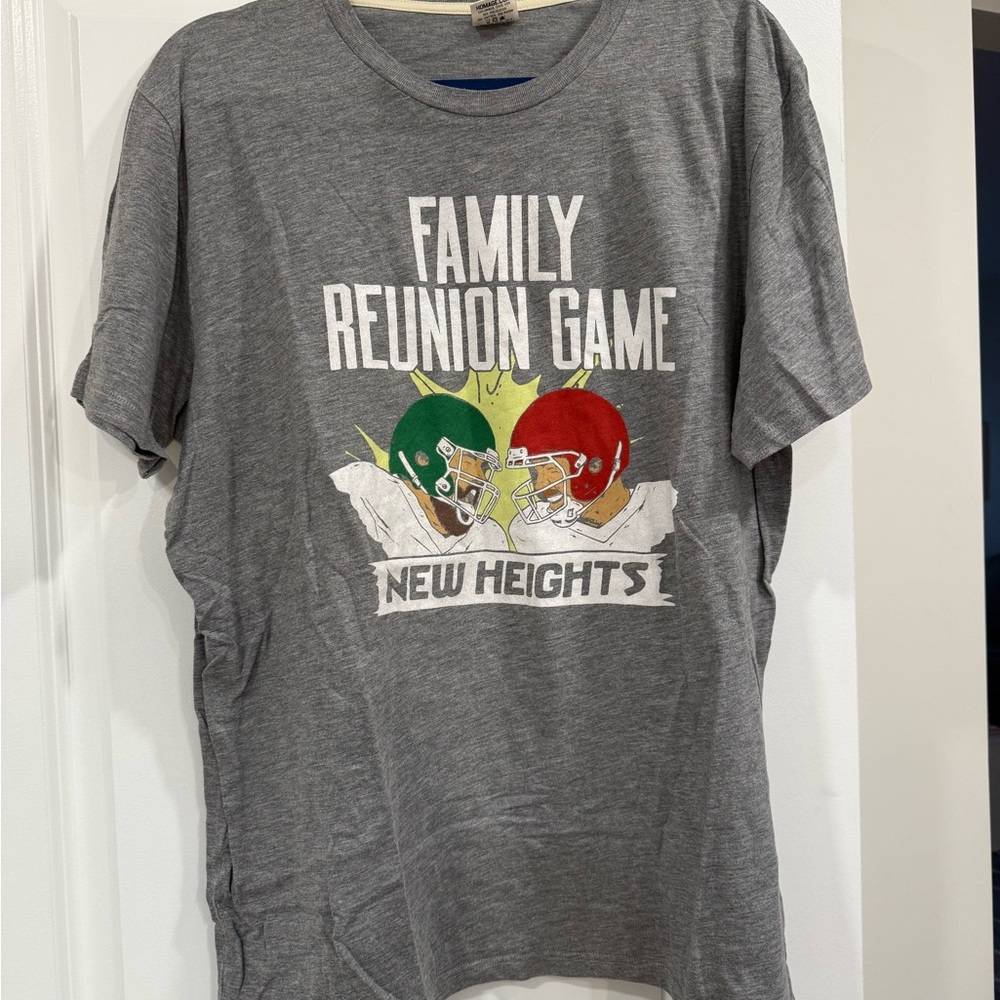 New Heights Podcast Family Reunion Game T-Shirt - Gray